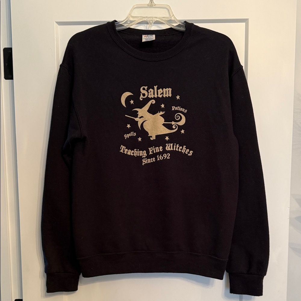 Salem Black Graphic Sweater